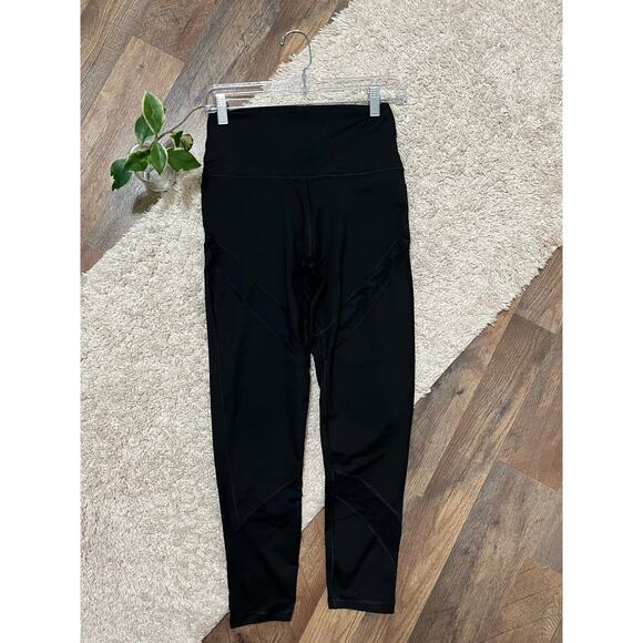 Aerie Chill. Play. Move. Mesh Panels High Waisted Athleisure 7/8 Leggings - Picture 1 of 8